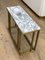 Brass and Marble Elio Slim Side Table by Casa Botelho, Image 9