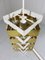 Danish White Brass and Steel Ceiling Lamp, 1960s, Image 17