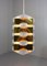 Danish White Brass and Steel Ceiling Lamp, 1960s, Image 6