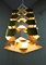 Danish White Brass and Steel Ceiling Lamp, 1960s, Image 20