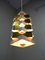 Danish White Brass and Steel Ceiling Lamp, 1960s 15