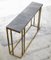 Brass and Marble Elio Console Table by Casa Botelho 2