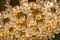 Großer Kronleuchter aus vergoldeter Bronze & Kristallglas von Palwa, 1970er 11