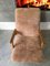 Vintage Brown Sheepskin Armchair 3