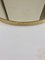 Runder doppelseitiger Orbis Badezimmerspiegel mit gebürstetem Messingrahmen von Alguacil & Perkoff Ltd 8