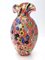 Red Millefiori Murano Glass Vase from Fratelli Toso, Italy 1960s, Image 1