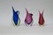 Italian Murano Glass Vases, 1960s, Set of 3 1