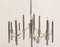 Italian Chromed Brass Chandelier by Gaetano Sciolari for Sciolari, 1970s 4