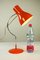 Lámpara de mesa modelo 0521 Mid-Century en naranja de Josef Hurka para Napako, Imagen 4