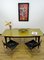 Vintage Italian Wood and Glass Dining Table, 1950s, Image 7