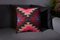 Pink & Black Eclectic Kilim Cushion Cover by Zencef Contemporary 1