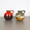 Vintage Fat Lava 484-21 Vases from Scheurich, 1970s, Set of 2 14