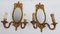 Vintage Gilded Bronze Sconces, Set of 2 2