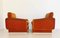 Velvet Space Age Lounge Chairs, 1960s, Set of 2 5