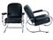 Curved Steel Tube Lounge Chairs, 1950s, Set of 2, Image 2
