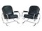 Curved Steel Tube Lounge Chairs, 1950s, Set of 2, Image 4