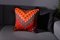 Burnt Orange Hand Embroidered Kilim Cushion Cover by Zencef Contemporary 3