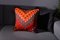 Burnt Orange Hand Embroidered Kilim Cushion Cover by Zencef Contemporary, Image 3