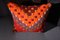 Burnt Orange Hand Embroidered Kilim Cushion Cover by Zencef Contemporary 2