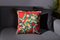 Housse de Coussin Kilim Florale Vert et Rouge par Zencef Contemporary 1