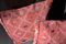 Federe Kilim bohémien in lana rosa di Zencef Contemporary, set di 2, Immagine 3