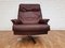 Swedish Leather and Chromed Steel Lounge Chair by Arne Norell, 1970s 12