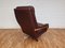 Fauteuil en Cuir et Acier Chromé par Arne Norell, Suède, 1970s 9