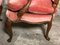 Mid-Century Sessel mit Gestell aus Eiche & pinkem Samtbezug, 2er Set 9