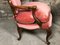 Mid-Century Sessel mit Gestell aus Eiche & pinkem Samtbezug, 2er Set 8