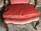 Mid-Century English Oak and Pink Velvet Lounge Chairs, Set of 2 3