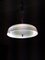 Lampada da soffitto rotonda in plastica ed ottone di Aro-Leuchten, anni '70, Immagine 6
