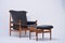 Model Bwana Armchair and Footstool by Finn Juhl for France & Søn / France & Daverkosen, 1970s, Set of 2 3