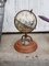Vintage Wood and Brass Globe, Image 1