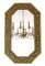 Miroir Mural ou Dessus d'Âtre Art Nouveau en Laiton, années 10 1