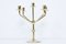 Swedish Brass Candleholder from Kee Mora, 1950s, Image 1