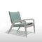 Turquoise & White Birch Armchair by Jacobo Ventura 5
