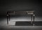 Ebony & Silvered Desk with 4 Drawers by Jacobo Ventura, Image 1