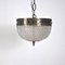 Glass and Brass Pendant Lamp, 1950s 7