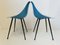 Mid-Century French Steel and Fiberglass Side Chairs by René Jean Caillette, 1950s, Set of 2, Image 4