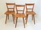 Vintage Oak Side Chairs by Adolf Schneck for Schäfer, 1940s, Set of 3 4