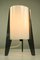 Mid-Century Tripod Acrylic and Glass Table Lamp 4