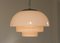 Vintage Art Deco Opaline Glass Cascade Ceiling Lamp, 1940s, Image 5