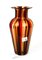 Red & Amber Blown Murano Glass Vase by Urban for Made Murano Glass, 2019 6