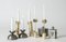 Variabel Kerzenständer aus Messing von Pierre Forssell für Skultuna, 1960er, 2er Set 8