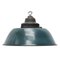 Vintage Industrial Blue Enamel Factory Pendant Lamp, 1950s, Image 1