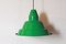 Vintage Industrial Green Iron Ceiling Lamp, 1970s 1