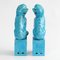 Figurines Foo Dog Mid-Century Turquoises, Chine, Set de 2 5