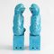 Mid-Century Chinese Turquoise Foo Dog Figurines, Set of 2, Image 5