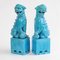 Figurines Foo Dog Mid-Century Turquoises, Chine, Set de 2 7