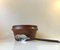 Danish Teak Rosewood Salad Bowl and Serving Spoon and Fork from Wiggers, 1960s, Set of 3 7